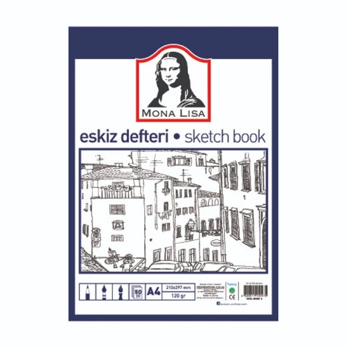 Mona Lisa Sketchbook Eskiz Defteri 120g 50 Yaprak A4