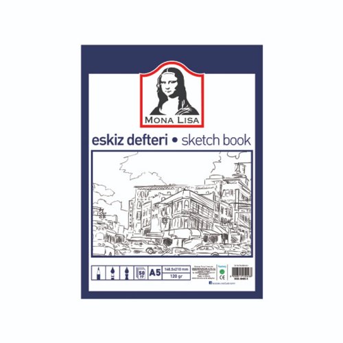 Mona Lisa Sketchbook Eskiz Defteri 120g 50 Yaprak A5 - A5