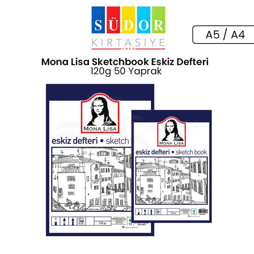Mona Lisa Sketchbook Eskiz Defteri 120g 50 Yaprak