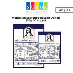 Südor - Mona Lisa Sketchbook Eskiz Defteri 120g 50 Yaprak