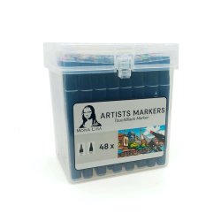 Südor MonaLisa TocuhBlack Çift Taraflı Marker Kalem Seti 48li - Thumbnail