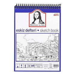 Monalisa - Mona Lisa Sketchbook Eskiz Defteri Spiralli 120g 50 Yaprak A5