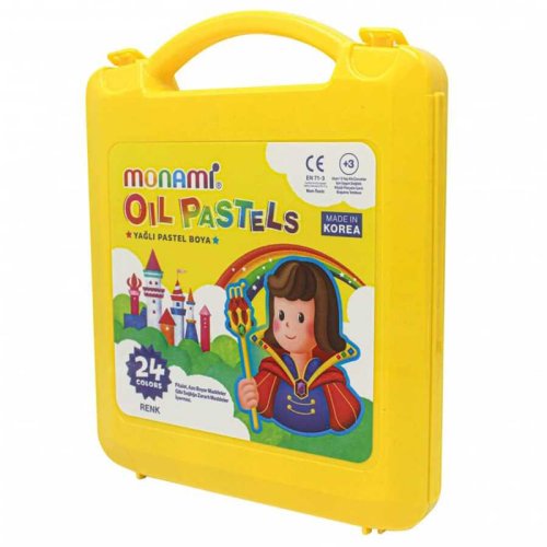 Monami Pastel Boya 24 Renk Plastik Kutu