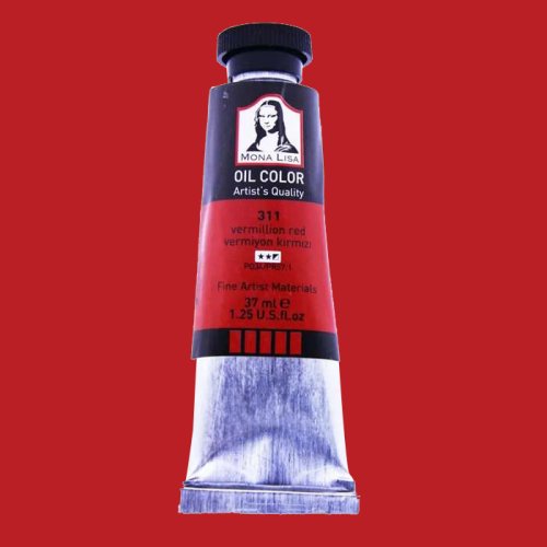 Monalisa Yağlı Boya 37ml 311 Vermiyon Kırmızı - 311 Vermiyon Kırmızı 