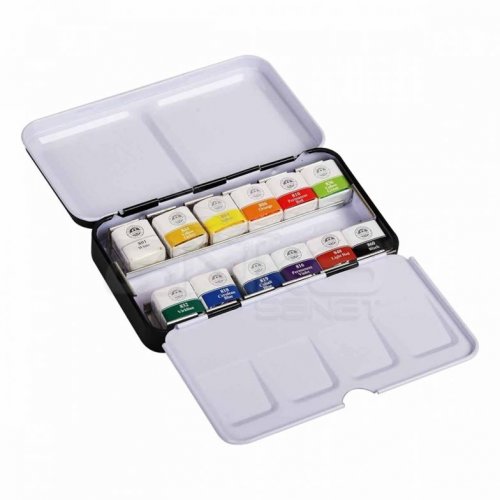 Mungyo Gallery Artists Watercolor Set 12 Renk Yarım Tablet MWPH-12C
