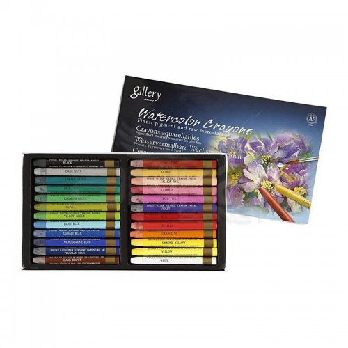 Mungyo Gallery Watercolor Crayons Aquarell Pastel Seti 24lü