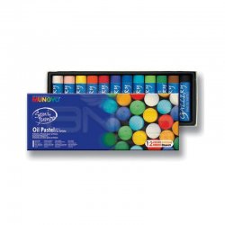 Mungyo - Mungyo semi Jumbo Oil Pastel 12 Renk