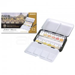 Mungyo Professional Watercolor Brilliant Memories Metalik Renkler 12li - Thumbnail