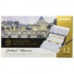 Mungyo - Mungyo Professional Watercolor Brilliant Memories Metalik Renkler 12li (1)