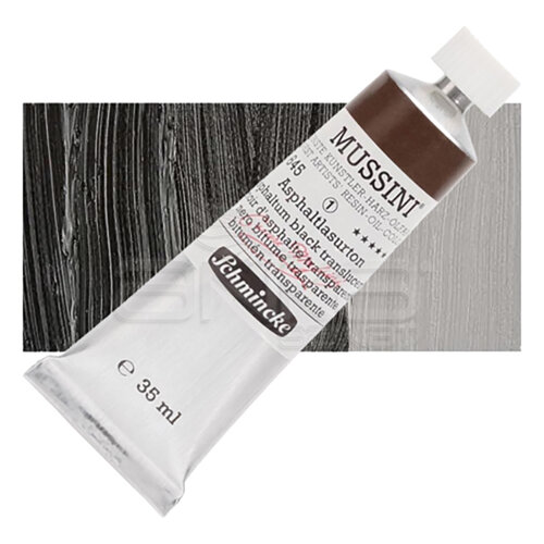 Mussini 35ml Yağlı Boya Seri:1 No:645 Asphaltum Black Translucent - 645 Asphaltum Black Translucent