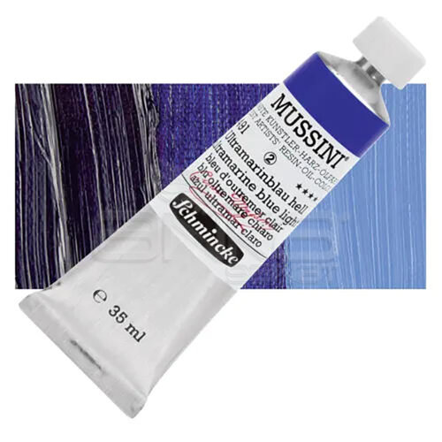 Mussini 35ml Yağlı Boya Seri:2 No:491 Ultramarine Blue Light - 491 Ultramarine Blue Light