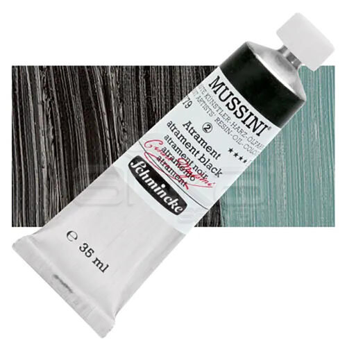 Mussini 35ml Yağlı Boya Seri:2 No:779 Atrament Black - 779 Atrament Black
