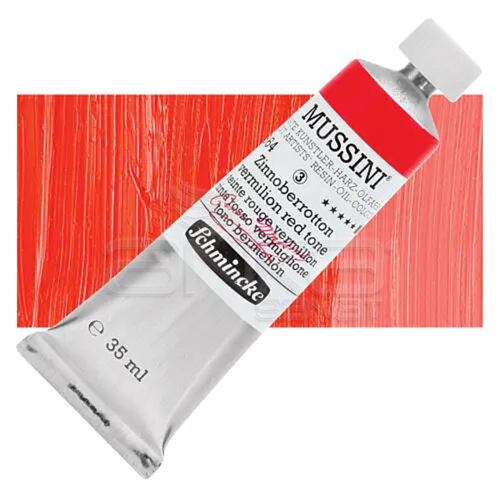 Mussini 35ml Yağlı Boya Seri:3 No:364 Vermilion Red Tone - 364 Vermilion Red Tone