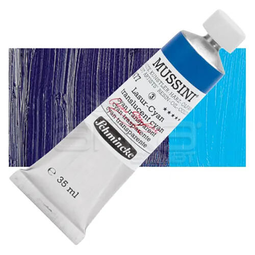 Mussini 35ml Yağlı Boya Seri:3 No:477 Translucent Cyan - 477 Translucent Cyan