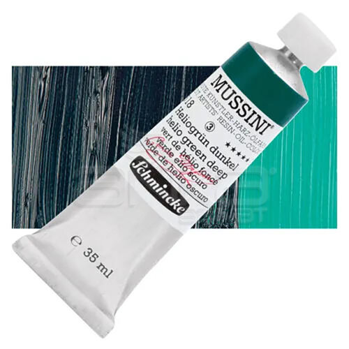 Mussini 35ml Yağlı Boya Seri:3 No:518 Helio Green Deep - 518 Helio Green Deep