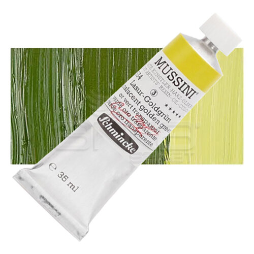 Mussini 35ml Yağlı Boya Seri:3 No:534 Translucent Golden Green - 534 Translucent Golden Green