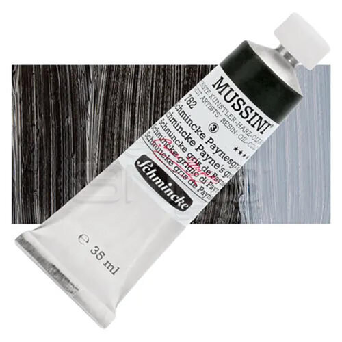 Mussini 35ml Yağlı Boya Seri:3 No:782 Schmincke Paynes Grey - 782 Schmincke Payne's Grey