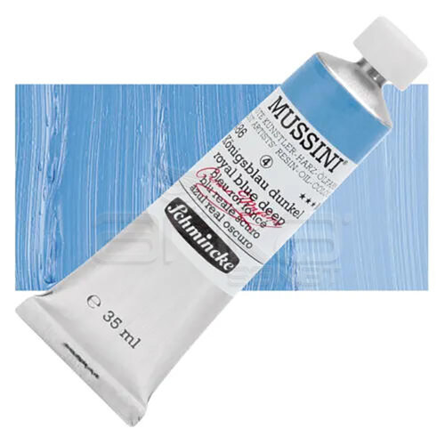 Mussini 35ml Yağlı Boya Seri:4 No:486 Royal Blue Deep - 486 Royal Blue Deep