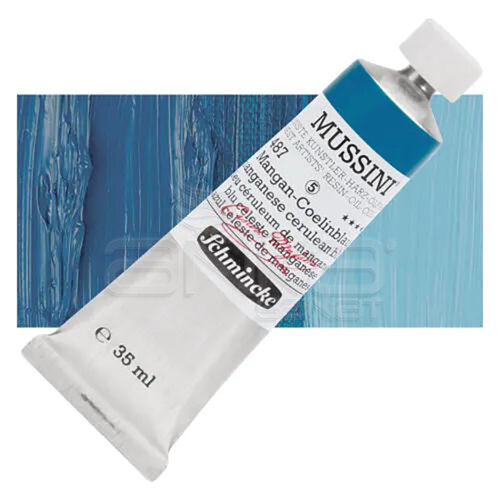 Mussini 35ml Yağlı Boya Seri:5 No:487 Manganese Cerulean Blue - 487 Manganese Cerulean Blue