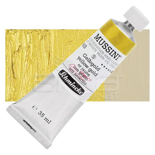 Mussini 35ml Yağlı Boya Seri:5 No:863 Yellow Gold