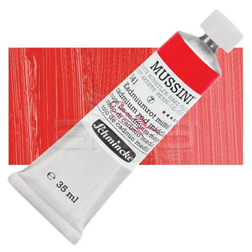 Mussini 35ml Yağlı Boya Seri:7 No:341 Cadmium Red Middle - 341 Cadmium Red Middle