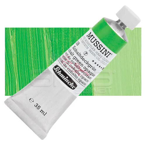 Mussini 35ml Yağlı Boya Seri:7 No:528 Cobalt Green Opaque - 528 Cobalt Green Opaque