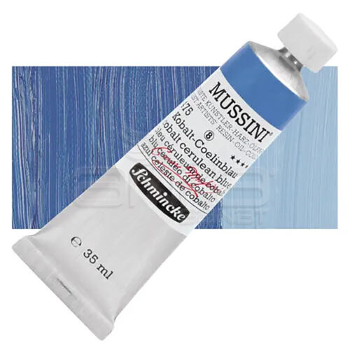 Mussini 35ml Yağlı Boya Seri:8 No:475 Cobalt Cerulean Blue - 475 Cobalt Cerulean Blue