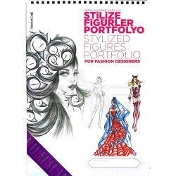 Nebahat Çağıl Moda Tasarımcıları için Stilize Figürler Portofolyo Çizim Blok - Thumbnail