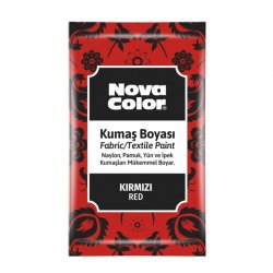Nova Color - Nova Color Toz Kumaş Boyası 12g Kırmızı