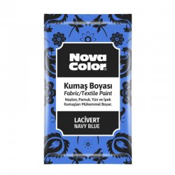 Nova Color - Nova Color Toz Kumaş Boyası 12g Lacivert