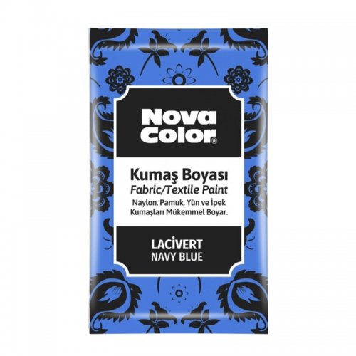 Nova Color Toz Kumaş Boyası 12g Lacivert - Lacivert
