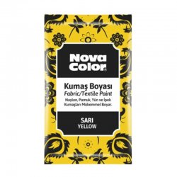 Nova Color - Nova Color Toz Kumaş Boyası 12g Sarı