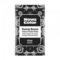 Nova Color - Nova Color Toz Kumaş Boyası 12g Siyah