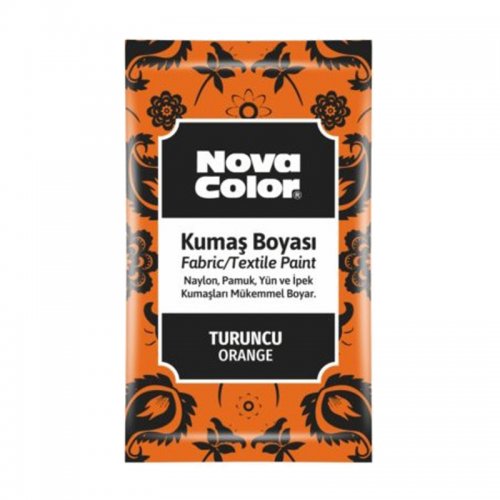 Nova Color Toz Kumaş Boyası 12g Turuncu - Turuncu