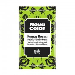 Nova Color - Nova Color Toz Kumaş Boyası 12g Yeşil
