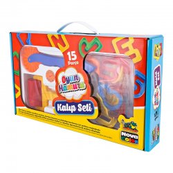 Nova Color - Nova Color Oyun Hamuru 15 Parça Kalıp Seti NC-850