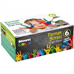 Nova Color - Nova Color Parmak Boyası 25ml 6lı NC-138