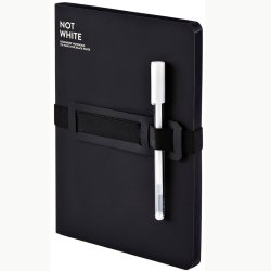 Nuuna - Nuuna Çizgisiz Premium Siyah Defter 120g A5 176 Sayfa