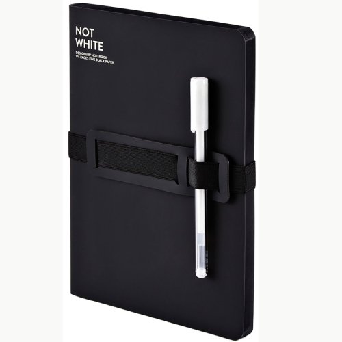 Nuuna Çizgisiz Premium Siyah Defter 120g A5 176 Sayfa