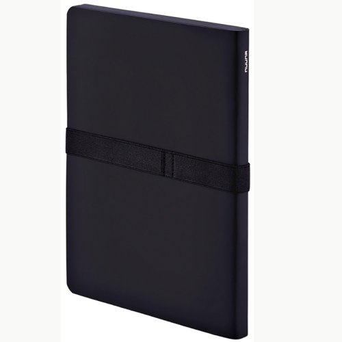 Nuuna Çizgisiz Premium Siyah Defter 120g A5 176 Sayfa