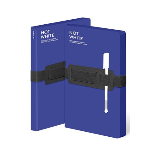 Nuuna Not White L Light Blue Çizgisiz Çizim Defteri 120g A5 176 Yaprak No:549