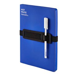 Nuuna - Nuuna Not White L Light Blue Çizgisiz Çizim Defteri 120g A5 176 Yaprak No:549 (1)