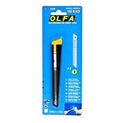 Olfa - Olfa Metal Gövdeli Dar Maket Bıçağı 180 Black