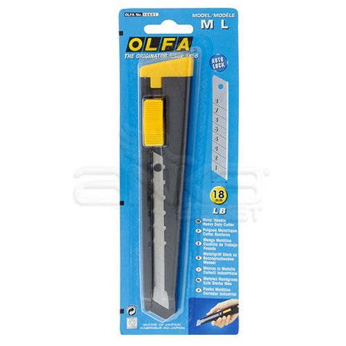 OLFA Metal Gövdeli Geniş Maket Bıçağı M L