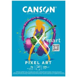 Canson - Canson XSmart Pixel Art Pad 120g 40 Yaprak A4
