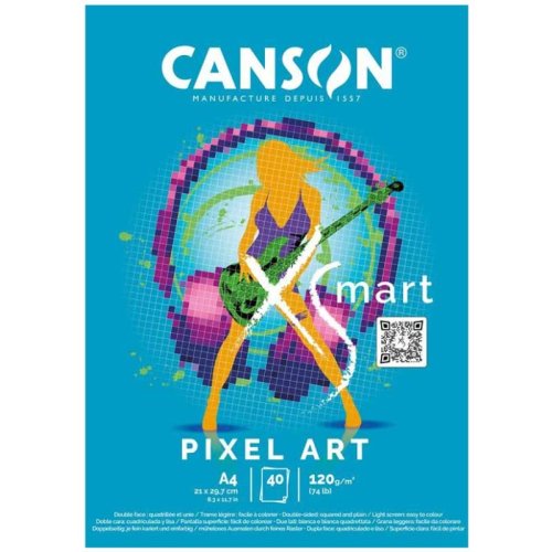 Canson XSmart Pixel Art Pad 120g 40 Yaprak A4