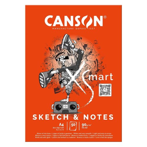 Canson XSmart Sketch&Notes Pad 90g 50 Yaprak A4