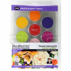 PanPastel - PanPastel Boya Seti 10lu Flower Coloring Kit 1