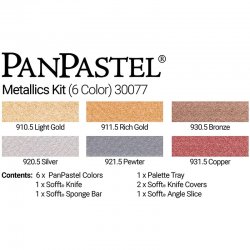 PanPastel Boya Seti 6lı Metallic Colors - Thumbnail
