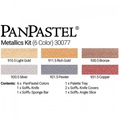 PanPastel Boya Seti 6lı Metallic Colors